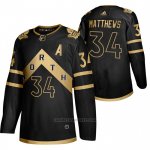 Camiseta Hockey Toronto Maple Leafs Auston Matthews 2020 Ciudad Edition Negro
