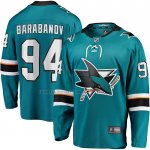 Camiseta Hockey San Jose Sharks Alexander Barabanov Primera Breakaway Verde