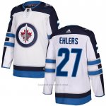 Camiseta Hockey Winnipeg Jets 27 Nikolaj Ehlers Road Autentico Blanco