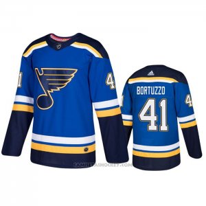 Camiseta Hockey St. Louis Blues Robert Bortuzzo Primera Autentico Azul
