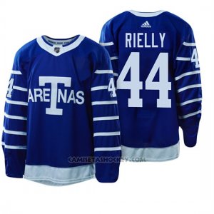 Camiseta Toronto Maple Leafs 44 Morgan Rielly 1918 Arenas Throwback Azul