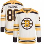 Camiseta Hockey Boston Bruins David Pastrnak Primegreen Autentico Pro Crema