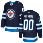 Camiseta Hockey Hombre Winnipeg Jets Primera Personalizada Azul