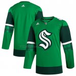 Camiseta Hockey Seattle Kraken 2023 St. Patrick's Day Autentico Verde