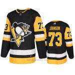 Camiseta Hockey Pittsburgh Penguins Jack Johnson Primera Autentico Negro