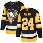 Camiseta Hockey Pittsburgh Penguins 24 Dominik Kahun Primera Autentico Negro