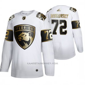 Camiseta Hockey Florida Panthers Sergei Bobrovsky Golden Edition Autentico Blanco