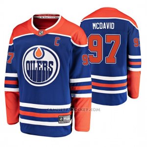 Camiseta Hockey Edmonton Oilers Connor Mcdavid Alternato Azul