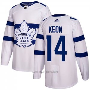 Camiseta Hockey Toronto Maple Leafs 14 Dave Keon Autentico 2018 Stadium Series Blanco