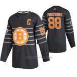 Camiseta Hockey Boston Bruins David Pastrnak Autentico 2020 All Star Gris