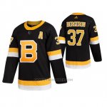 Camiseta Hockey Boston Bruins Patrice Bergeron Alternato Autentico Pro Negro