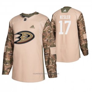 Camiseta Hockey Anaheim Ducks Ryan Kesler Veterans Day Camuflaje