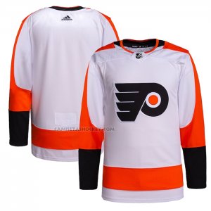 Camiseta Hockey Philadelphia Flyers Segunda Autentico Blanco