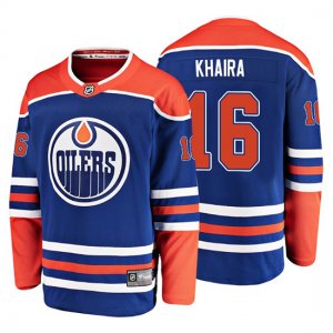 Camiseta Edmonton Oilers Jujhar Khaira Alternato Breakaway Azul