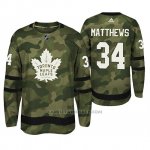 Camiseta Hockey Toronto Maple Leafs Auston Matthews Armed Special Forces Autentico Jugador
