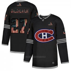 Camiseta Hockey Montreal Canadiens Alex Galchenyuk 2020 USA Flag Negro