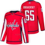 Camiseta Hockey Hombre Autentico Washington Capitals 65 Andre Burakovsky Home 2018 Rojo