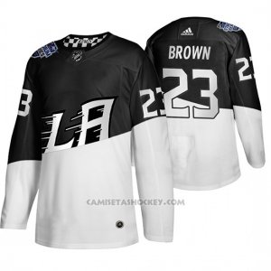 Camiseta Hockey Los Angeles Kings Dustin Brown 2020 Stadium Series Blanco Negro