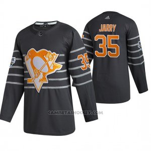 Camiseta Hockey Pittsburgh Penguins Tristan Jarry Autentico 2020 All Star Gris