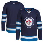Camiseta Hockey Winnipeg Jets Primera Autentico Pro Azul