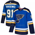 Camiseta Hockey Nino St. Louis Blues 91 Vladimir Tarasenko Azul Home Autentico Stitched