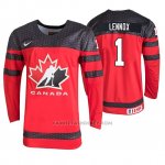 Camiseta Hockey Canada Tristan Lennox 2019 Hlinka Gretzky Cup Rojo