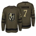 Camiseta Hockey Hombre Vegas Golden Knights 7 Jason Garrison Verde Camo