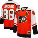 Camiseta Hockey Philadelphia Flyers Eric Lindros Mitchell & Ness 1996-97 Captain Patch Blue Line Naranja