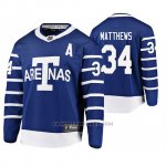 Camiseta Hockey Auston Matthews Throwback Breakaway Jugador Azul