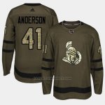 Camiseta Ottawa Senators Craig Anderson Camo Salute To Service