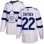 Camiseta Hockey Toronto Maple Leafs 22 Nikita Zaitsev Autentico 2018 Stadium Series Blanco
