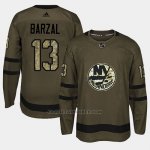 Camiseta New York Islanders Mathew Barzal Camo Salute To Service
