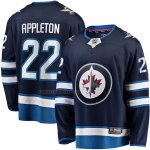 Camiseta Hockey Winnipeg Jets Mason Appleton Primera Breakaway Azul