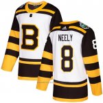 Camiseta Hockey Boston Bruins 8 Cam Neely Autentico 2019 Winter Classic Blanco