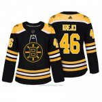 Camiseta Hockey Mujer Boston Bruins 46 David Krejci Bruins Negro Autentico Jugador