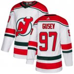 Camiseta Hockey New Jersey Devils 97 Nikita Gusev Alterno Autentico Blanco