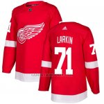 Camiseta Hockey Nino Detroit Red Wings 71 Dylan Larkin Rojo Home Autentico Stitched