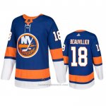 Camiseta Hockey New York Islanders Anthony Beauvillier Primera Autentico Azul