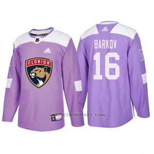 Camiseta Florida Panthers Aleksander Barkov Hockey Fights Cancer Violeta