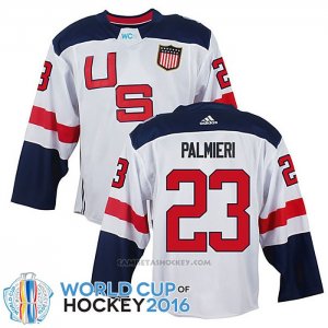 Camiseta Hockey USA Kyle Palmieri 2016 World Cup Blanco