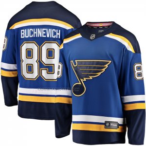 Camiseta Hockey St. Louis Blues Pavel Buchnevich Primera Breakaway Azul