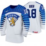 Camiseta Hockey Finlandia Joonas Oden Home 2020 IIHF World Junior Championship White