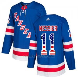 Camiseta Hockey Hombre New York Rangers 27 Messier Azul