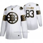 Camiseta Hockey Boston Bruins Karson Kuhlman Golden Edition Limited Blanco
