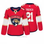Camiseta Hockey Mujer Florida Panthers 21 Vincent Trocheck Rojo Autentico Jugador
