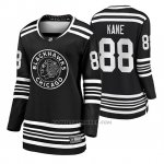 Camiseta Hockey Mujer Chicago Blackhawks Patrick Kane Premier Alternato Negro