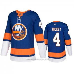 Camiseta Hockey New York Islanders Thomas Hickey Primera Autentico Azul