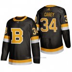 Camiseta Hockey Boston Bruins Paul Carey Alterno 2019-20 Negro