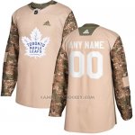 Camiseta Hockey Hombre Toronto Maple Leafs Camo Autentico 2017 Veterans Day Stitched Personalizada