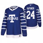 Camiseta Hockey Toronto Maple Leafs Kasperi Kapanen Throwback Autentico Azul